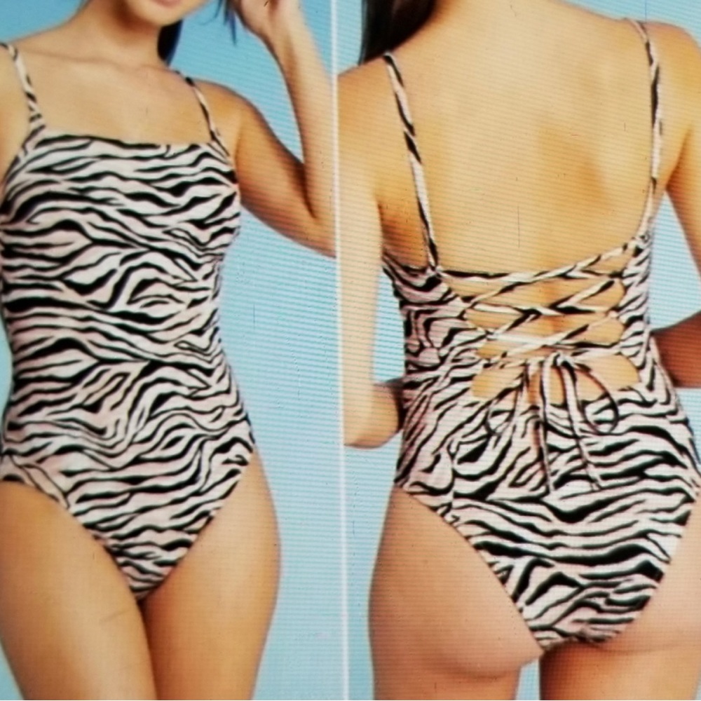 Shade n Shore Women's Swimsuit Zebra - Picture 1 of 4